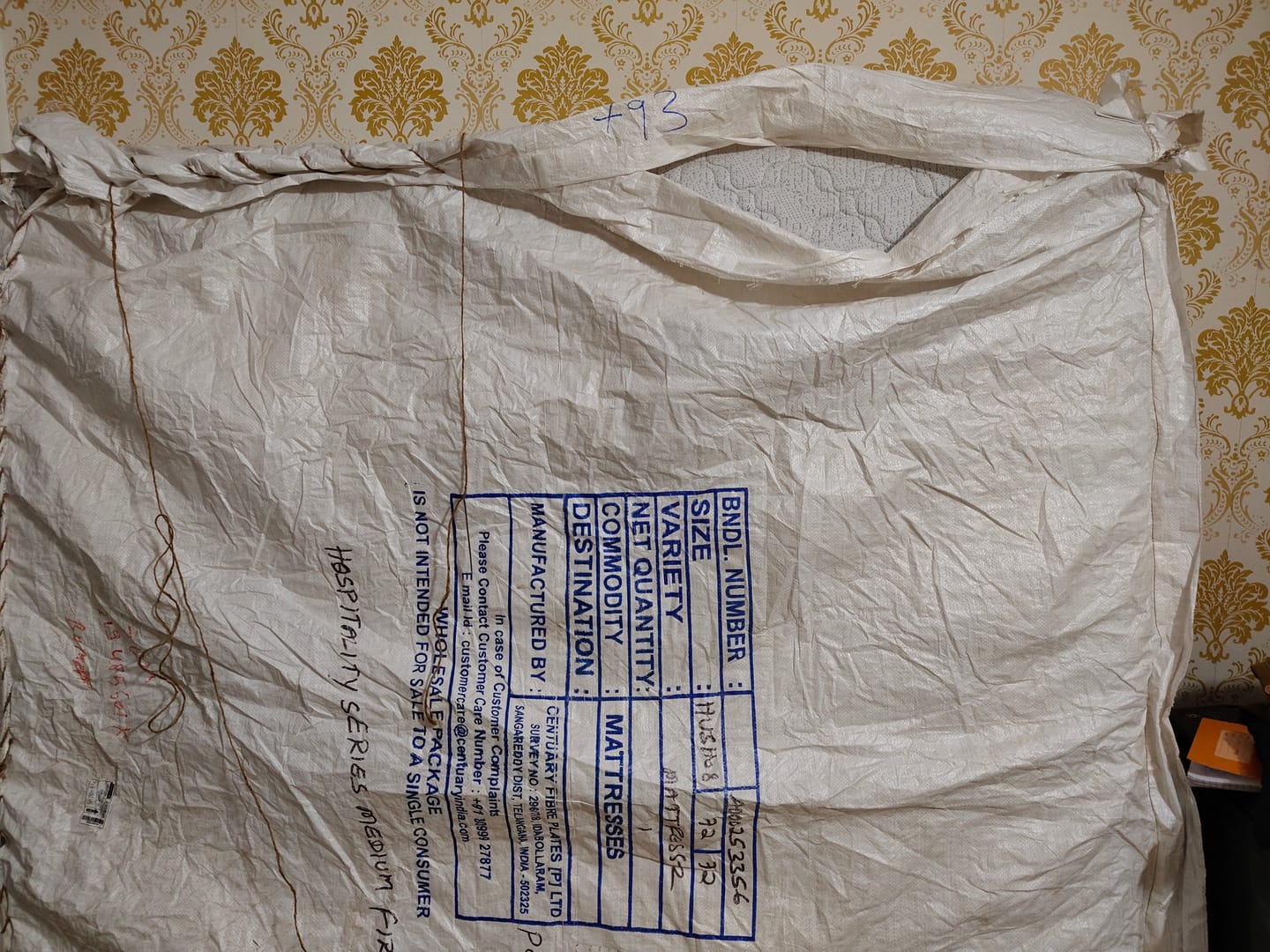 Customer photo review of Hospitality Mattress Medium Firm (Memory Foam)