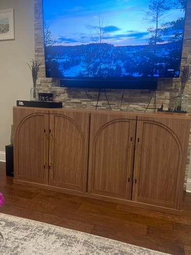 Customer photo review of Jagger 65" Double-Arc Wood Door Sideboard