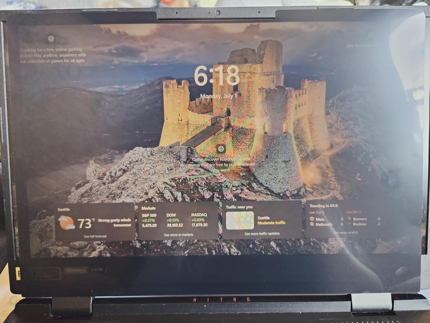 Customer photo review of Removable Computer Monitor Privacy Screen Filter - for 16:9 Aspect Ratio