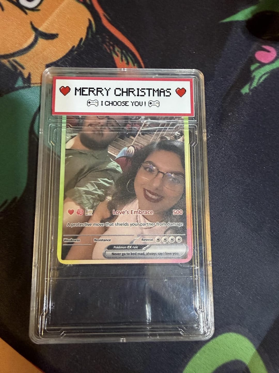 Customer photo review of Custom Pokémon Cards with Anime Picture, Personalized Poke Cards Animated Style Gifts for Him and Her - CPC-04