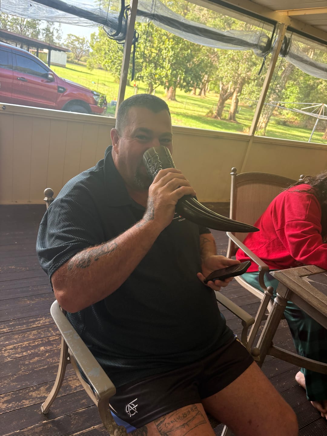 Customer photo review of King Odin Drinking Horn