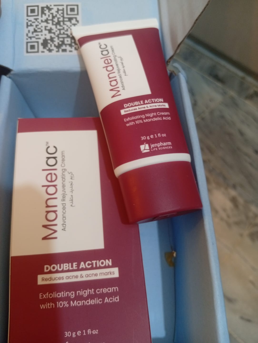 Customer photo review of MandelAC Cream