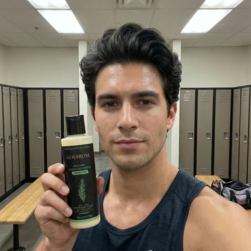 Customer photo review of Kerarose Rosemary Shampoo