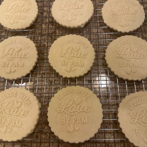 Customer photo review of Custom Christmas Cookie Stamp Embosser - Design #7