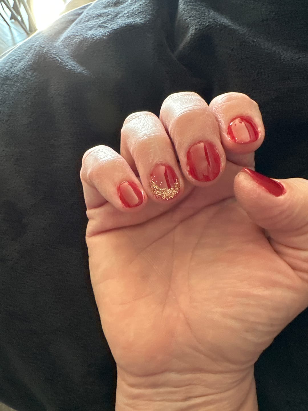 Customer photo review of Ruby Dim Dipping Powder