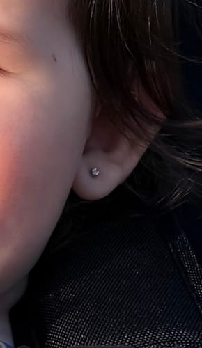 Customer photo review of Silver Tiny Diamond