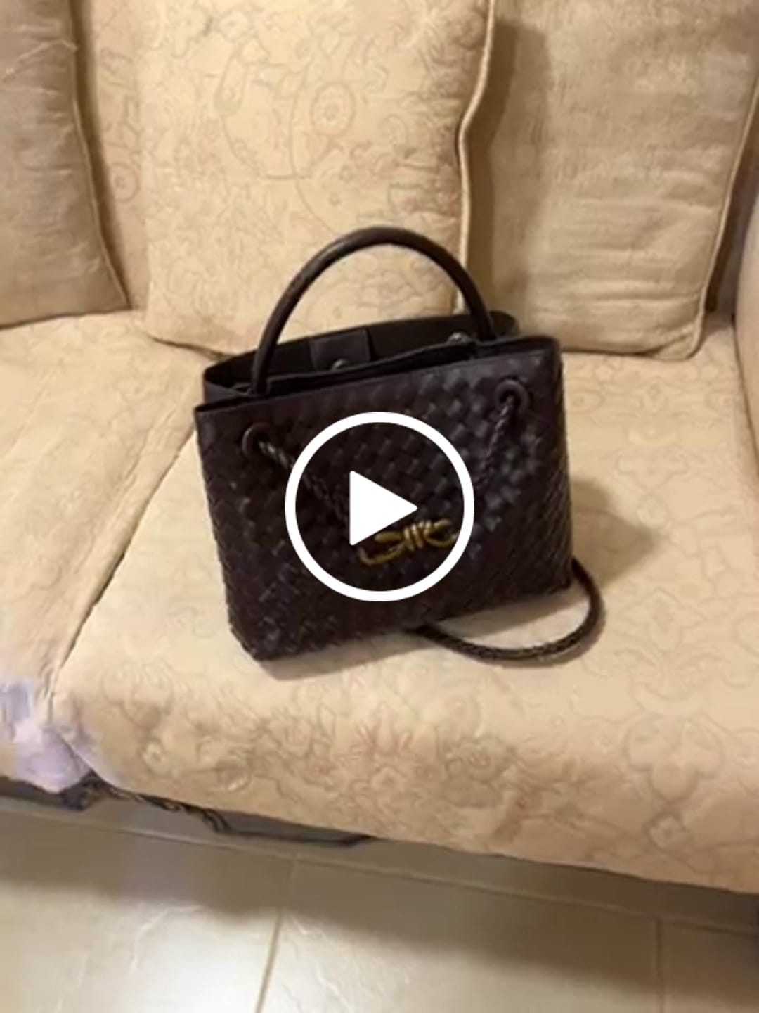 Customer video review of Lucia Woven Bag