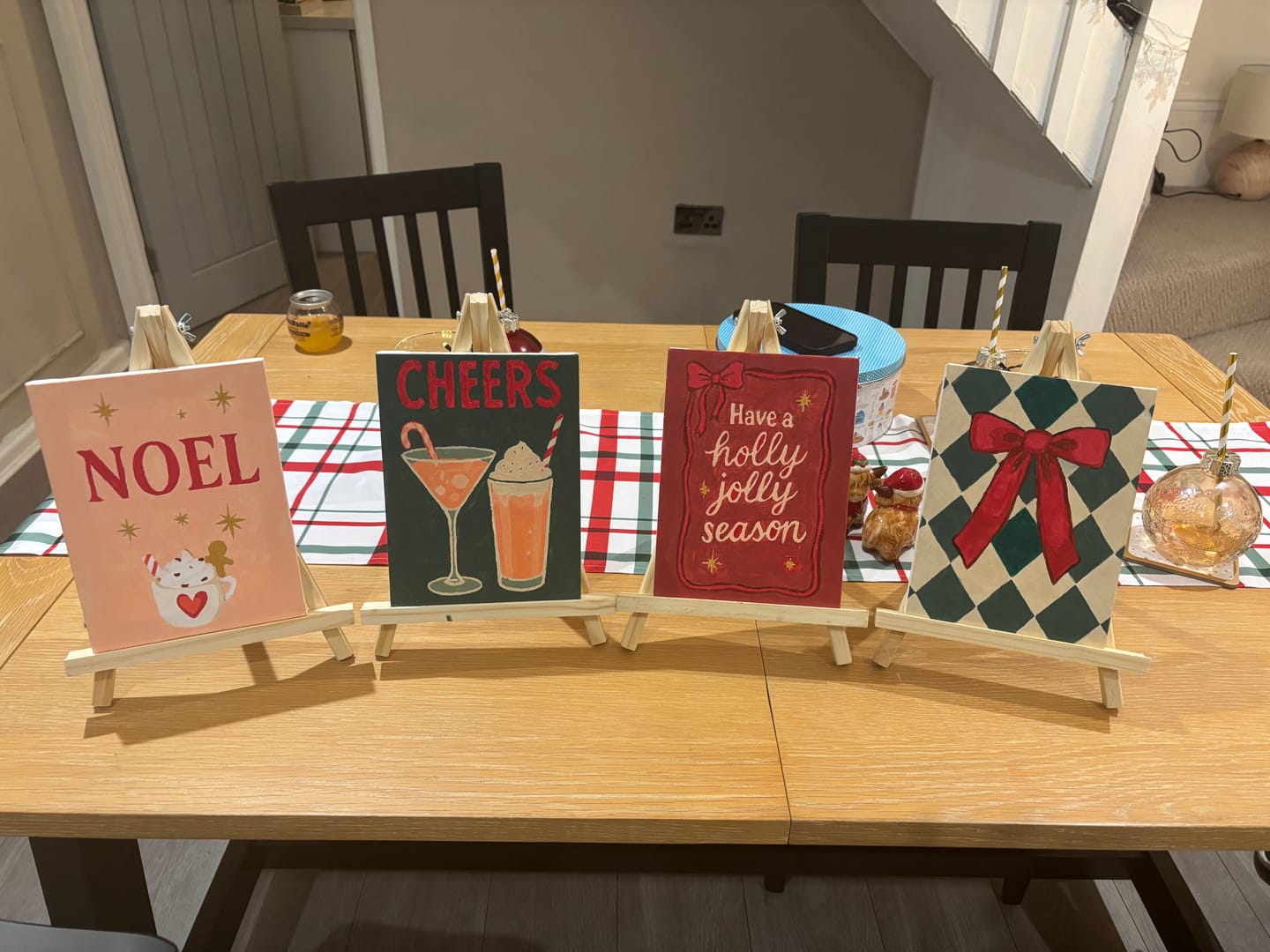 Customer photo review of 6 Mini Paintings - Merry Christmas Set