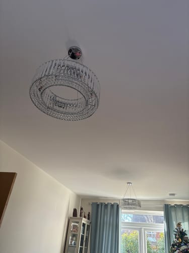 Customer photo review of Modern Round Crystal Chandelier