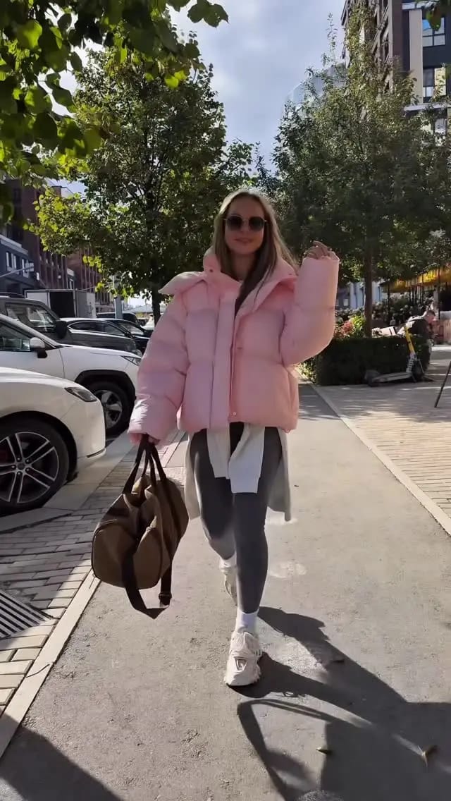 Customer photo review of Vienna Hooded Puffer Jacket