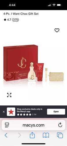 Customer photo review of Jimmy Choo I Want Choo Gift Set for Women | Amber Floral Perfume with EDP, Travel Spray, Body Lotion & Pouch