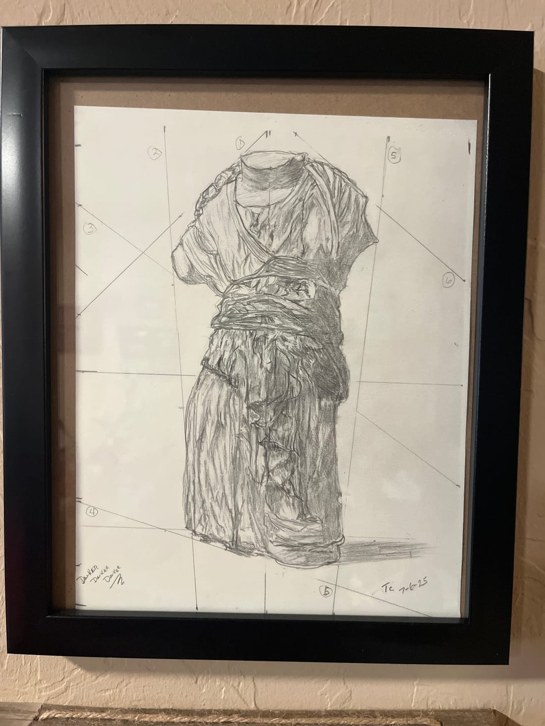 Customer photo review of Bargue Plate 1, 70. Saint Martha (Sainte Marthe)