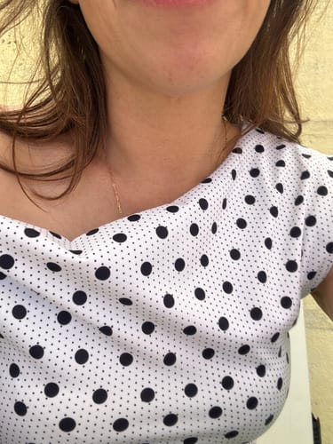 Customer photo review of TOP EMMA LUNARES BLANCO