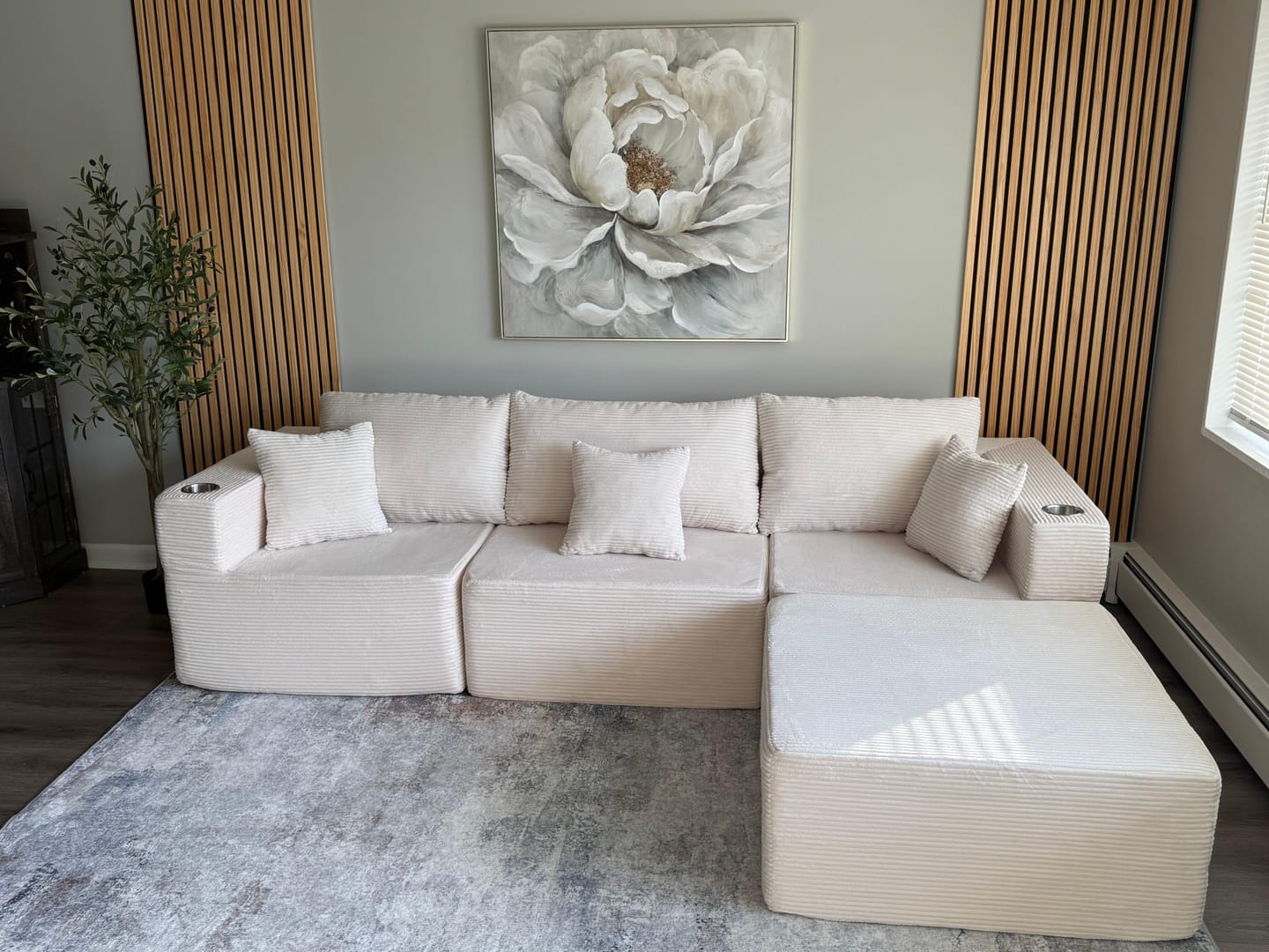 Customer photo review of Hestia Modular Sectional Compressed Sofa