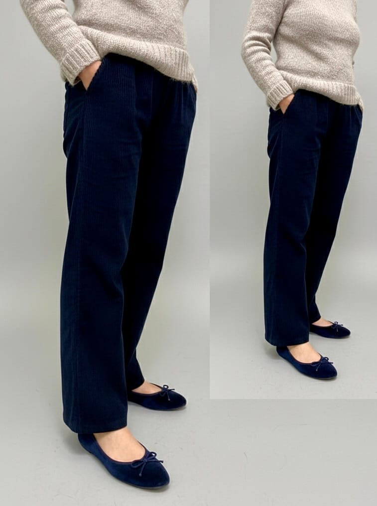 Customer photo review of Pantalon Nestor - velours côtelé marine