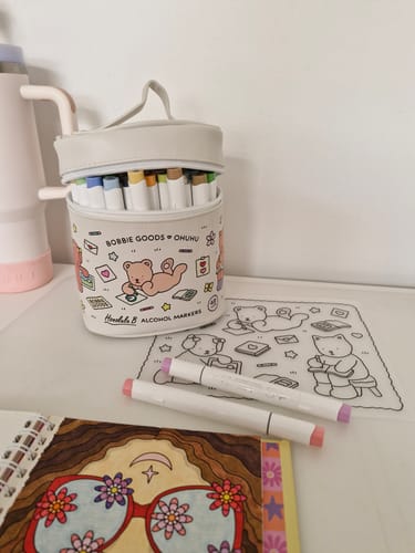 Customer photo review of Ohuhu - Set 48 Marcadores al Alcohol Honolulu B Doble Punta Bobbie Goods Edition