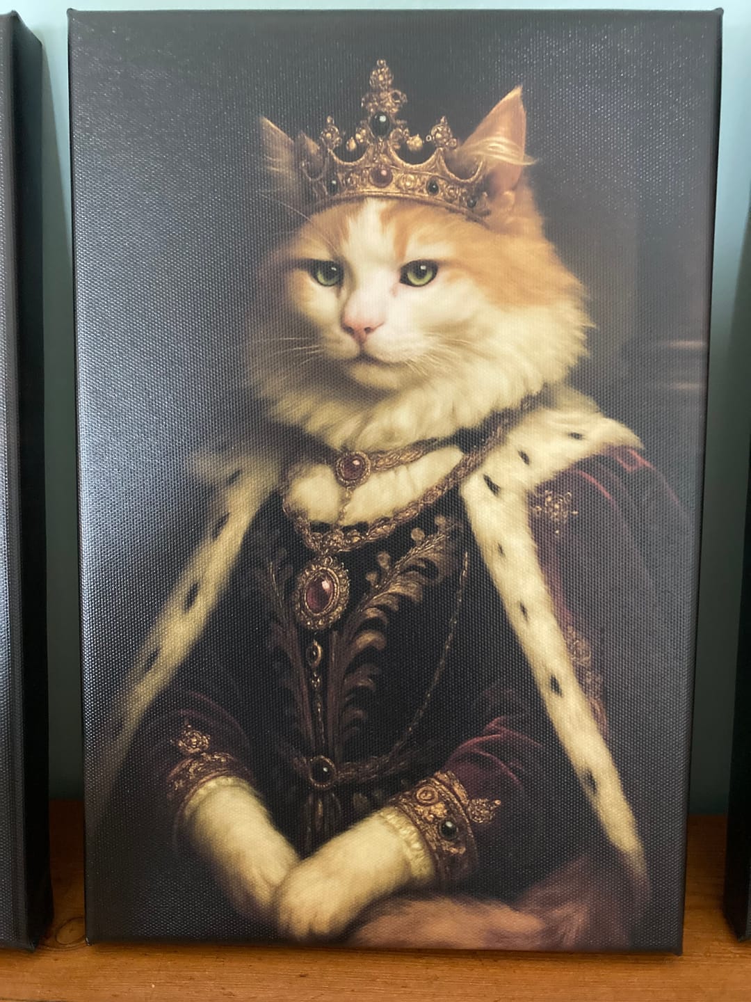 Customer photo review of Toile personnalisée - Portrait royal