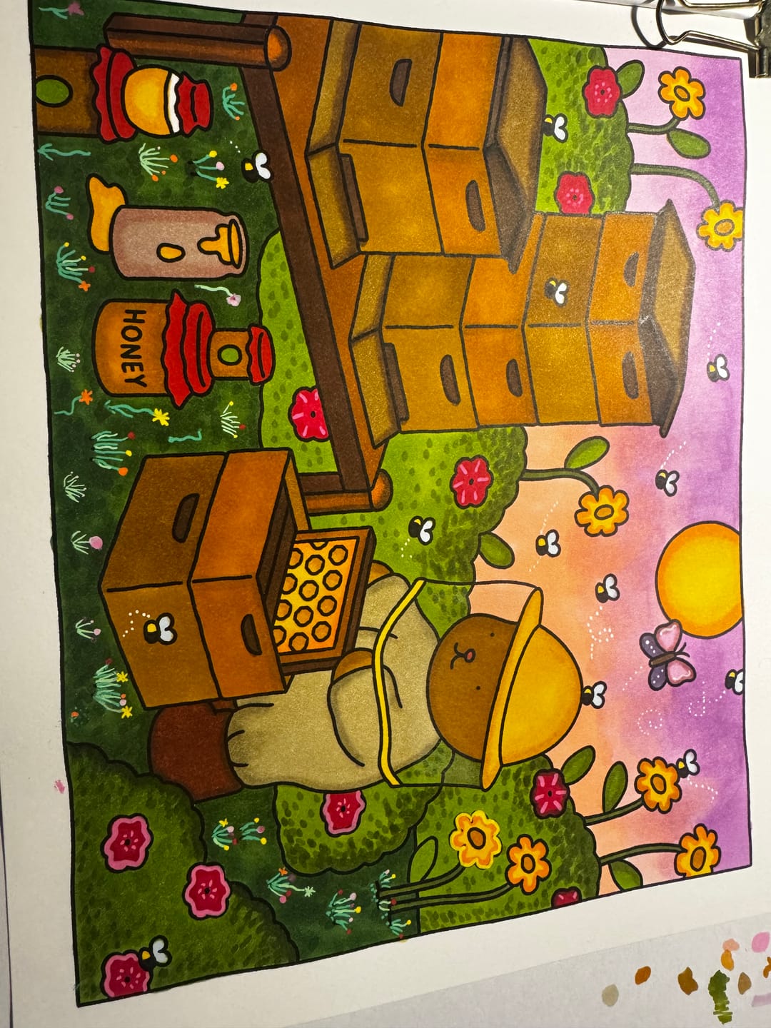 Customer photo review of Ohuhu Acrylic Markers 24 Colors 48 Pack