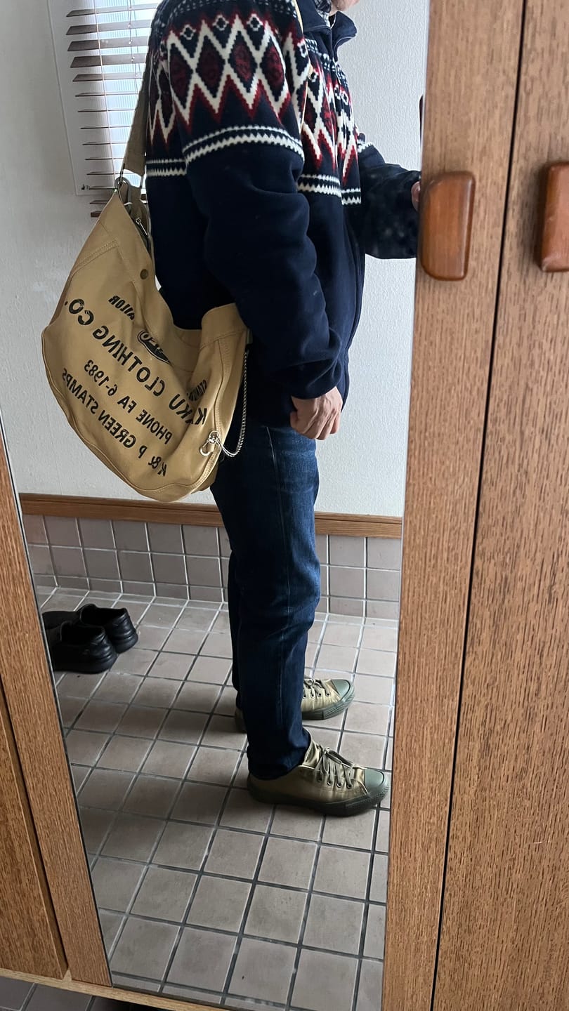 Customer photo review of 改良型 60‘s キャンバスニュースペーパーバッグ