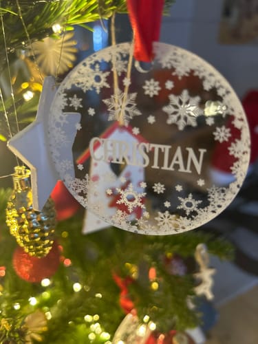 Customer photo review of Weihnachtsdeko mit Schneeflocken