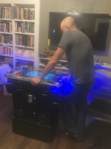 Customer photo review of Riser Combo 412 Arcade Commercial Cocktail Table Machine