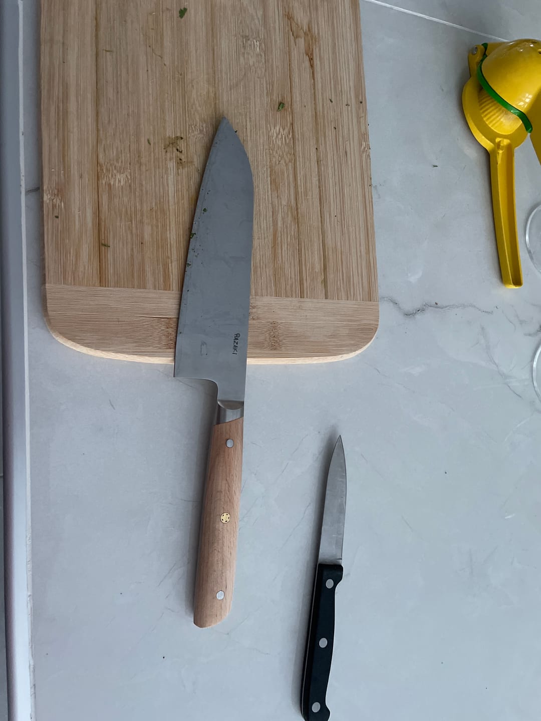 Customer photo review of Santoku - Beech