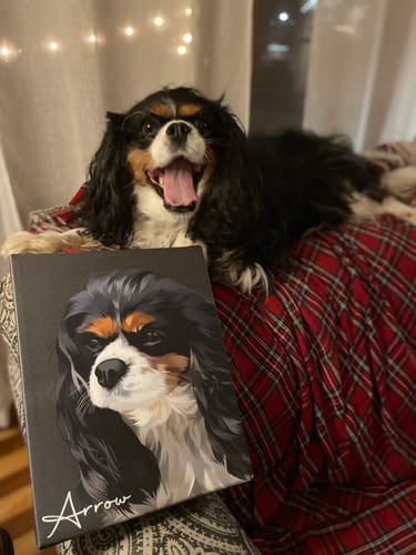 Customer photo review of Pet Art Canvas Wrap