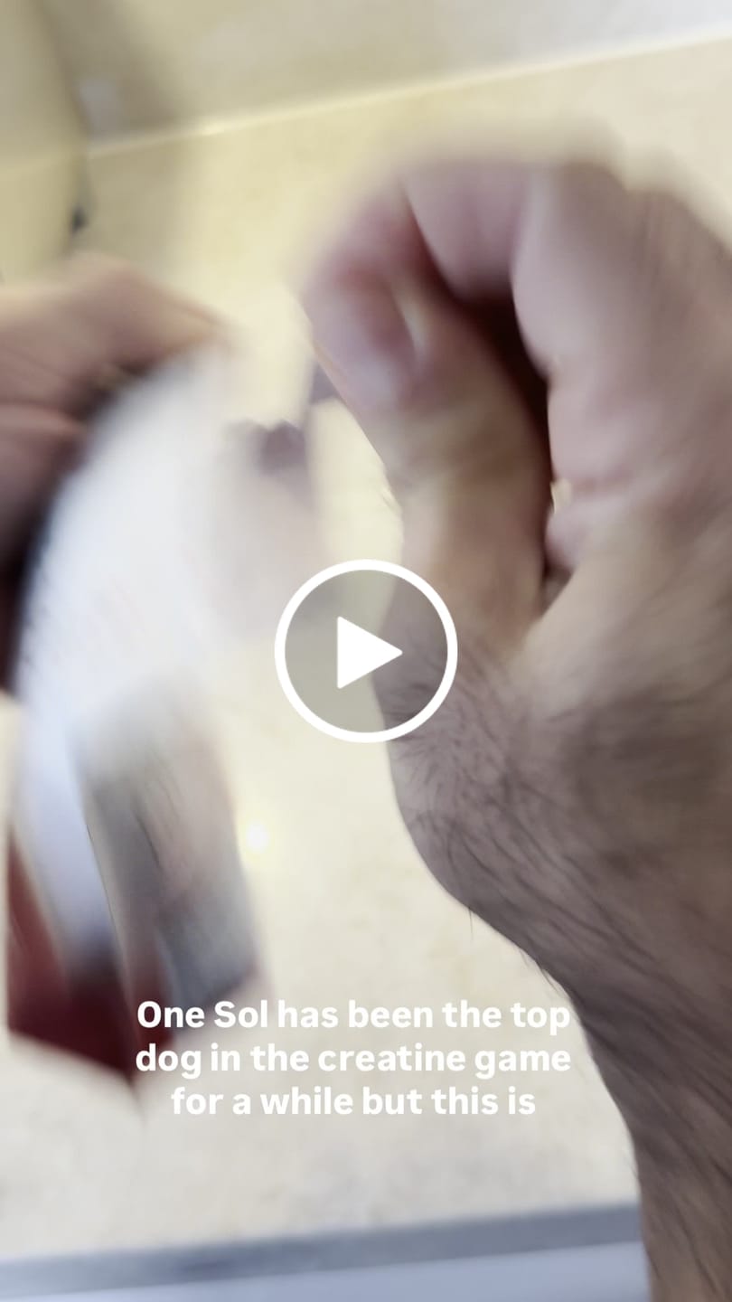 Customer video review of One Sol Creatine+ Leucine