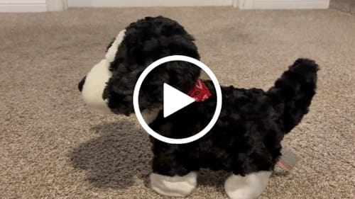 Customer video review of Voice-Controlled Realistic Toy Dog that Walks and Barks