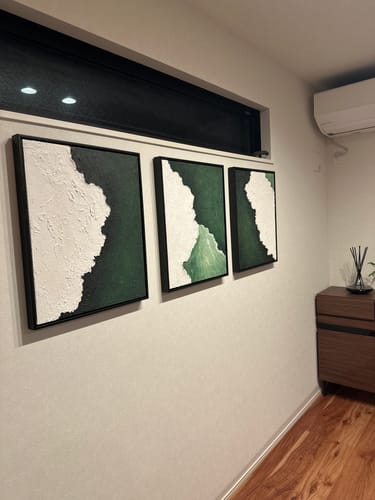 Customer review photo for Abstract Painting Set of 3 #SP074