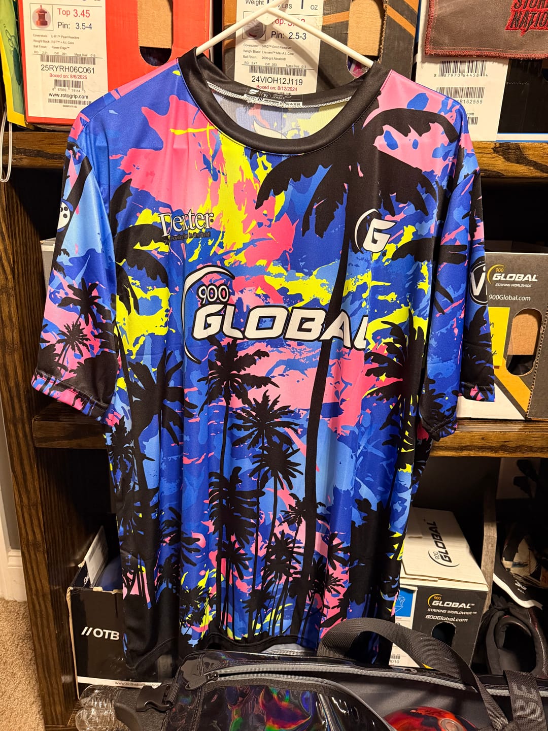 Customer photo review of STORM - TROPICAL SURGE PEARL BBP NEON - BOWLING JERSEY