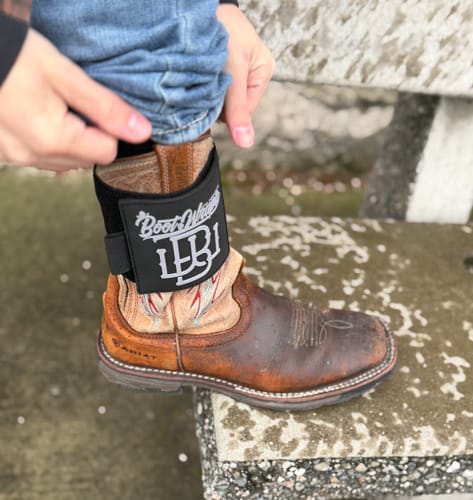 Customer photo review of Bootstraps For Cowboy Boots | PVC Patch – 3D Look & Feel “GEN 2”