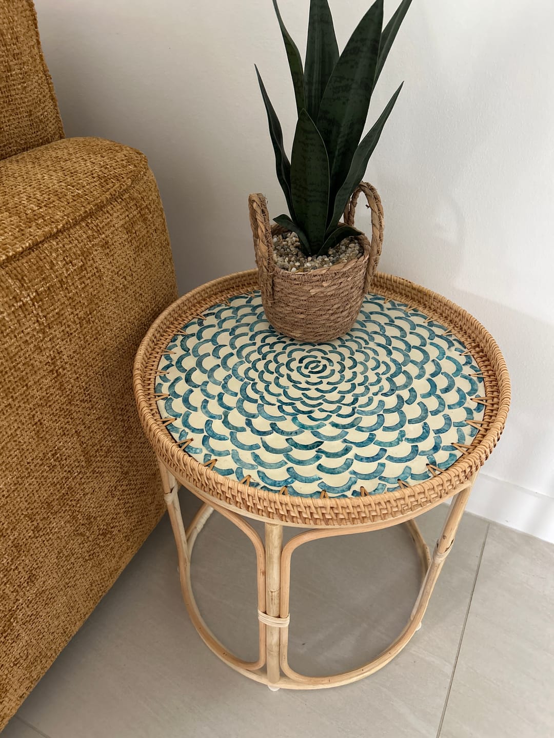 Customer photo review of Bloom Rattan Table Set
