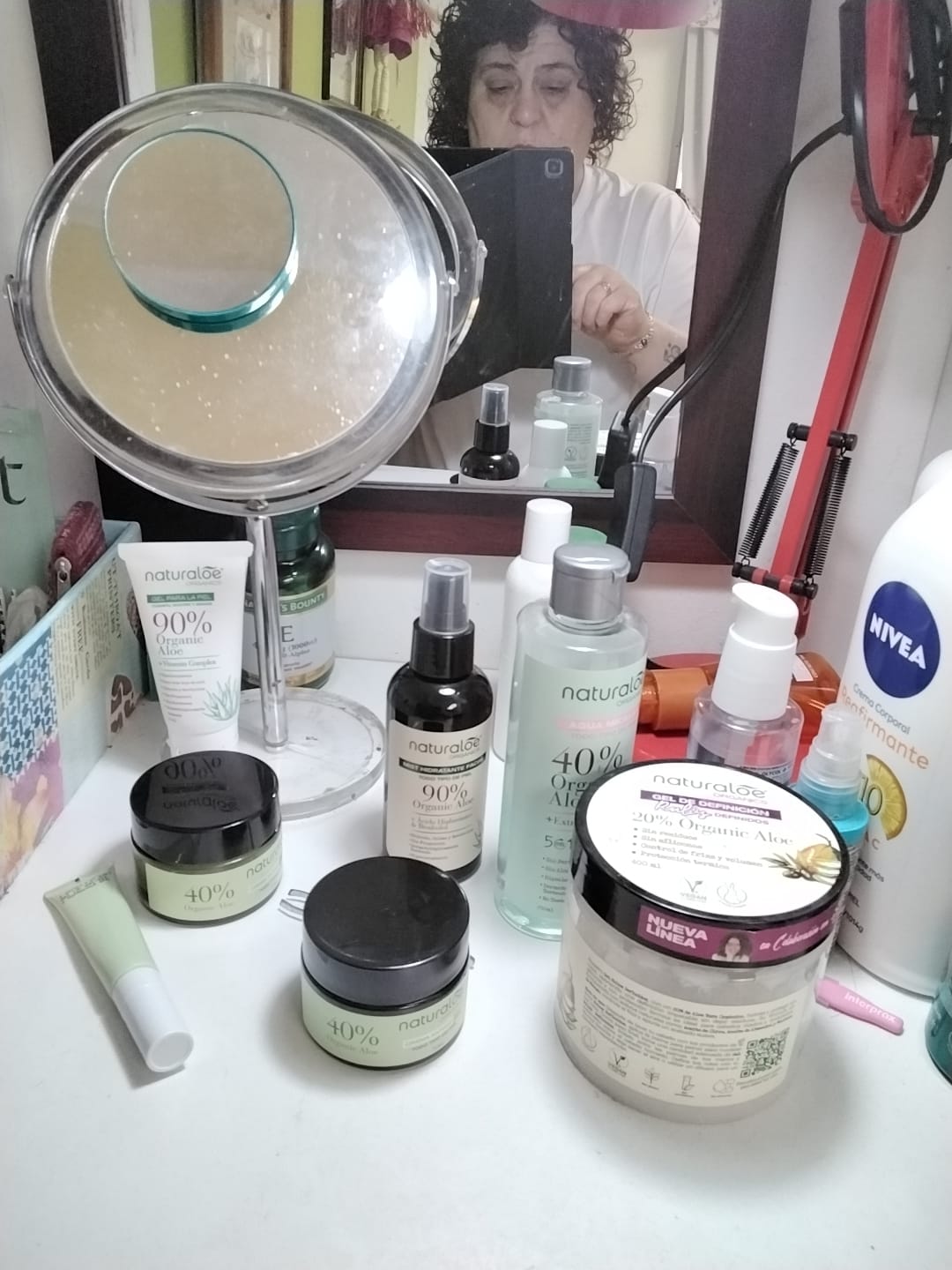 Customer photo review of Set Antiage Crema día SPF30 + Crema/Gel Noche