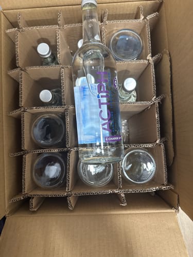 Customer photo review of Actiph Alkaline Ionised Water (Glass) - 12 x 750ml