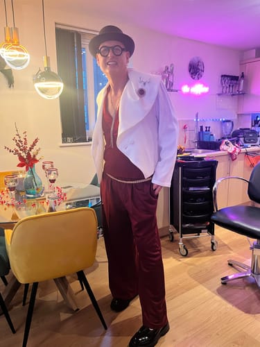 Customer photo review of Men's Solid Color Casual Two Pieces Outfit SKUL28508