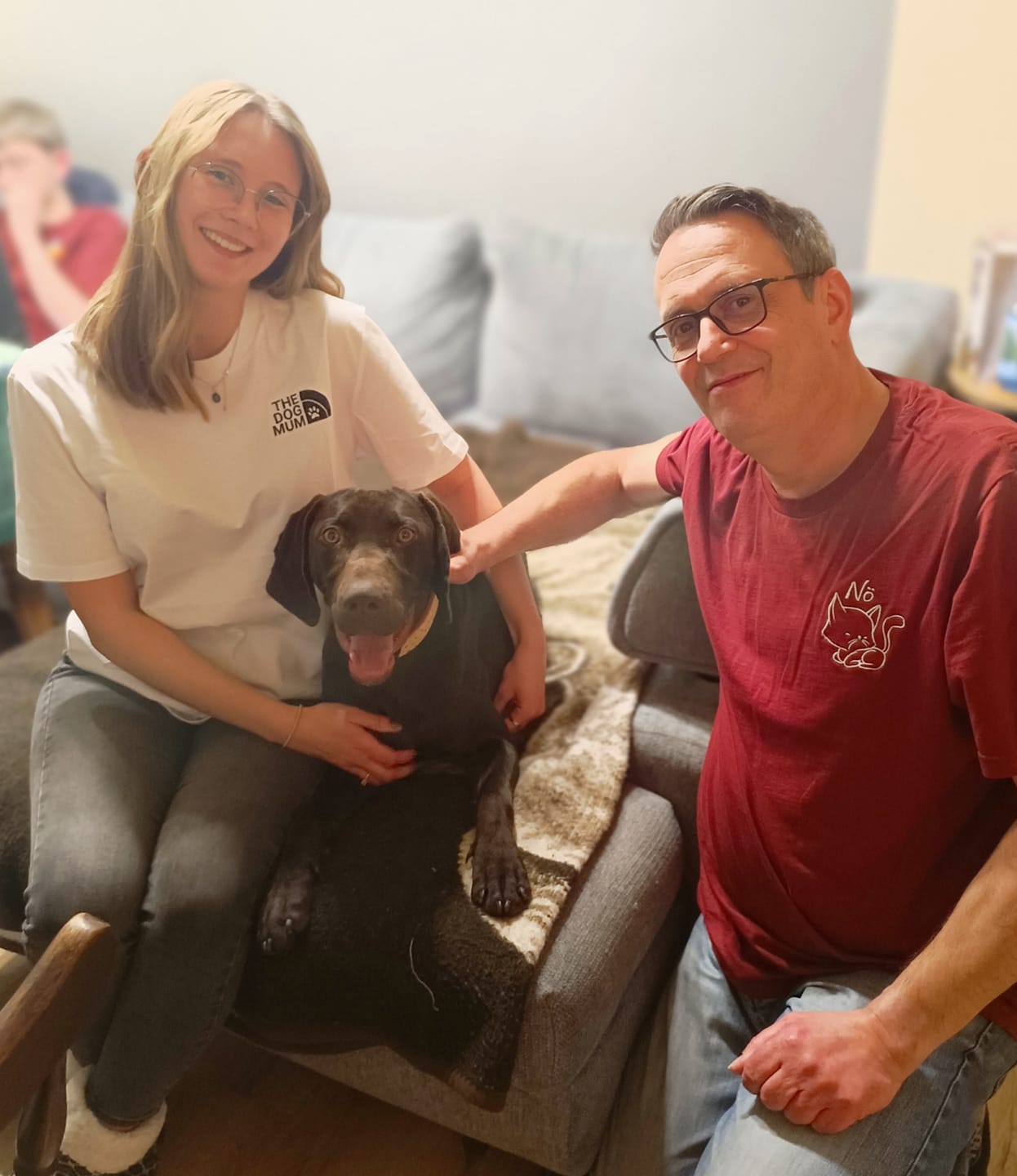 Customer photo review of THE DOG MUM I Bio Premium T-Shirt Unisex