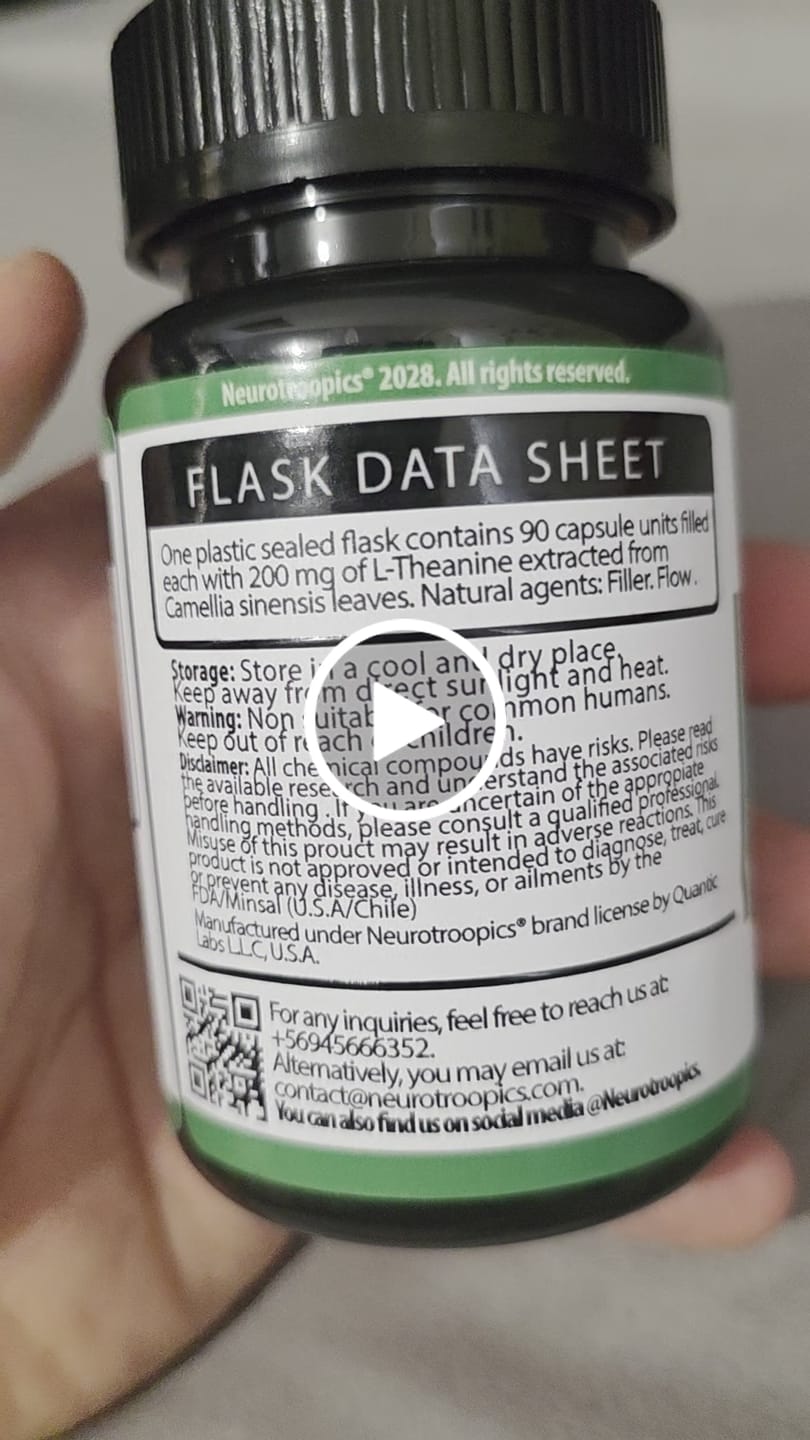 Customer video review of L-teanina - 200 mg
