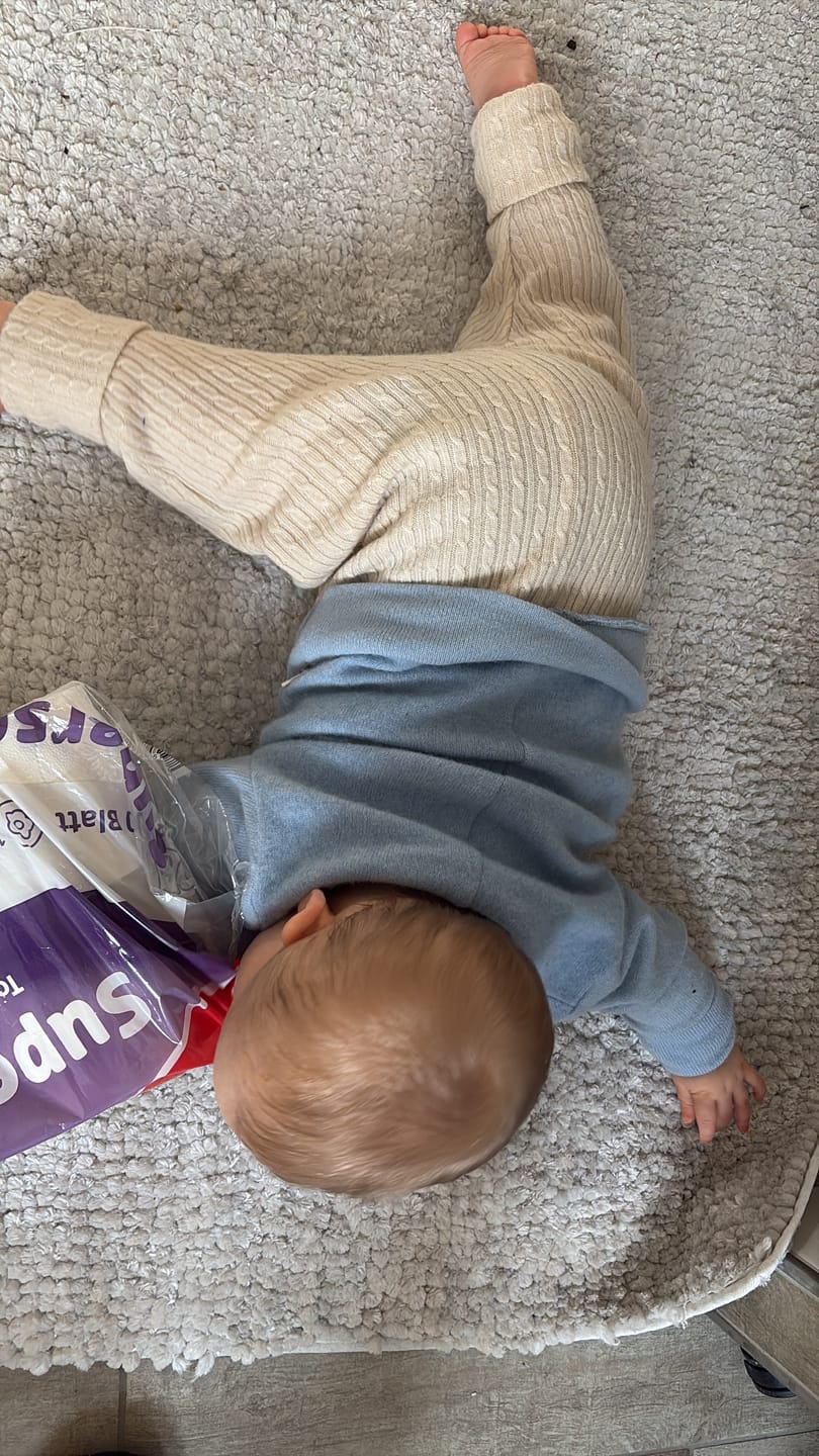 Customer photo review of Upcycling Merino Mitwachshose Braun