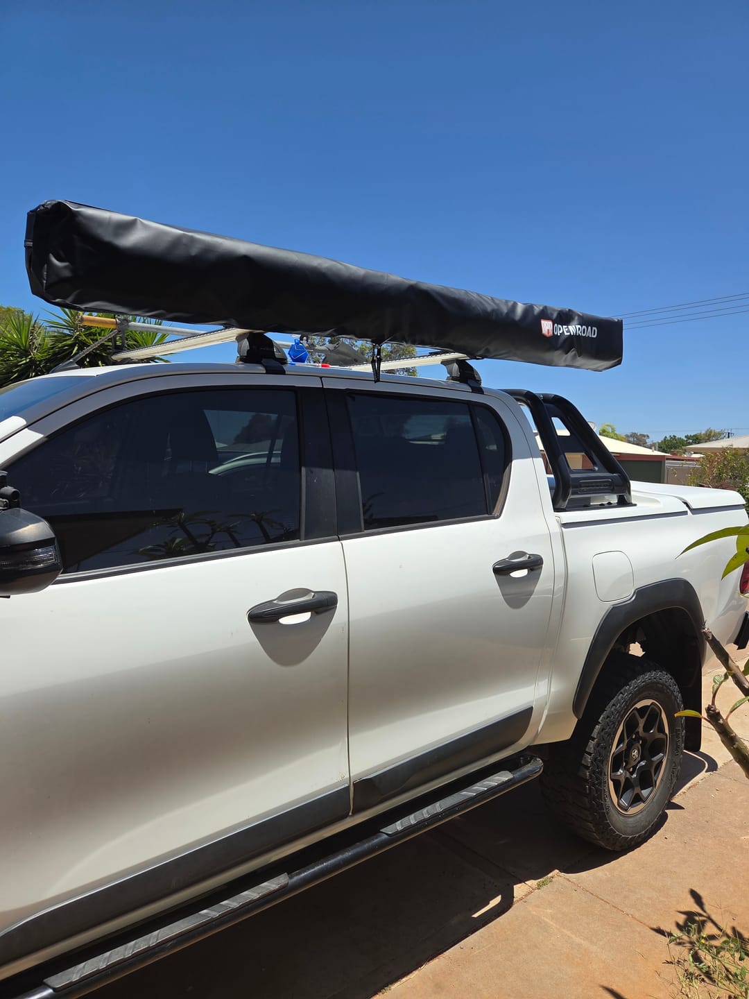 Customer photo review of OPENROAD 180 Free Standing Awning