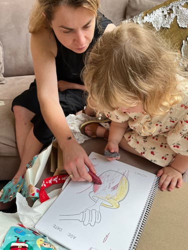 Customer photo review of Honeysticks Beewax Crayons
