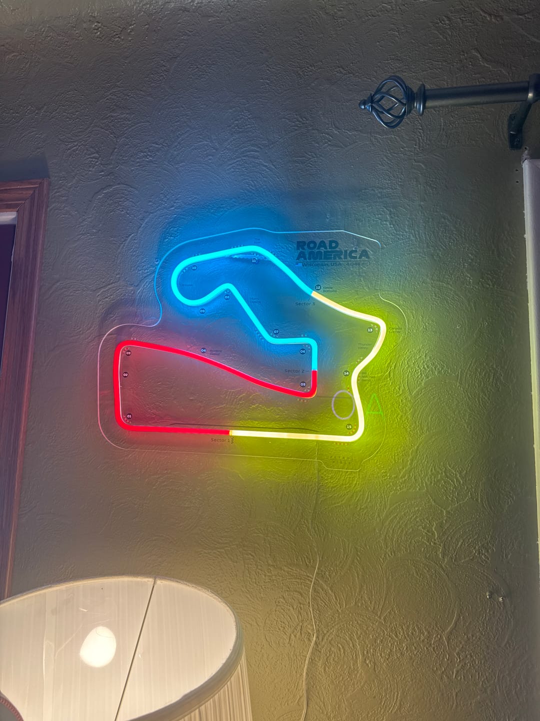 Customer photo review of Road America Neon Race Track