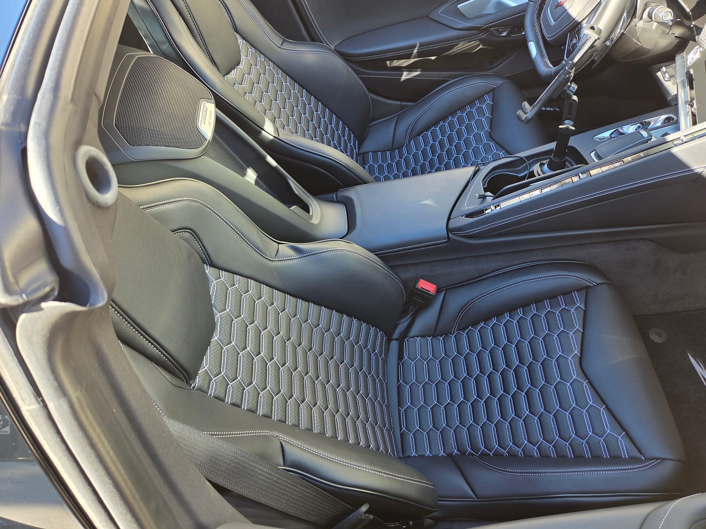 Customer photo review of Corvette C8 GT1 Custom Leather Seat Cover Kit