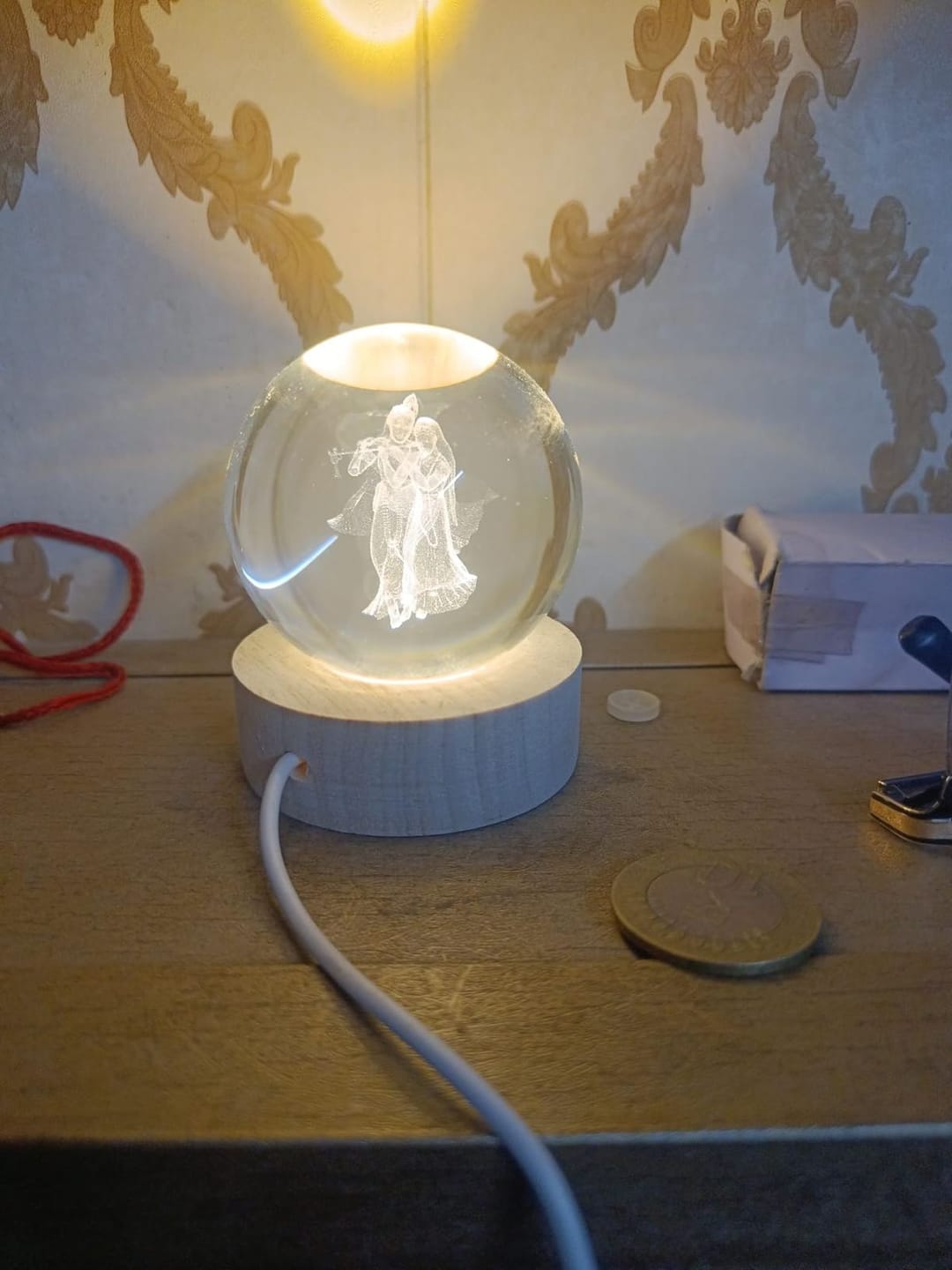 Customer photo review of Divine Crystal Lamps