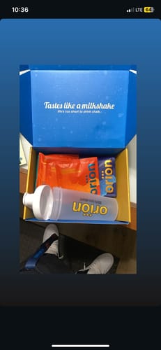 Customer photo review of 9 Loaded Protein Samples + Shaker Bottle