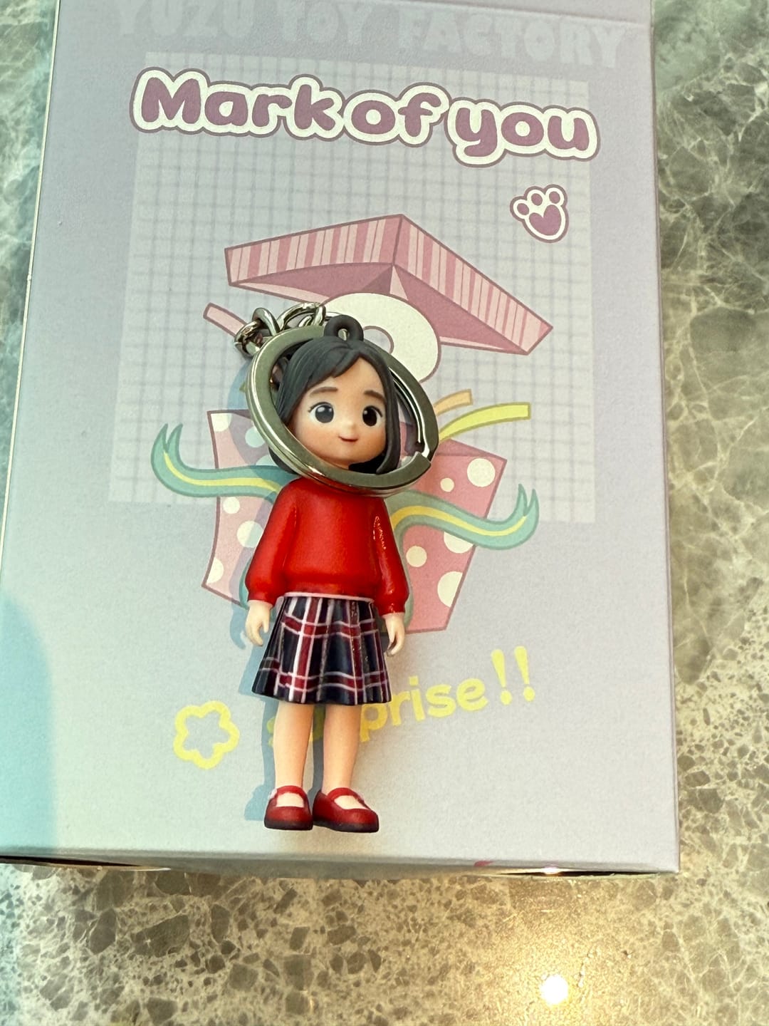 Customer photo review of Custom 3D Figure Keychain - Personalized Bag Charm from Photo