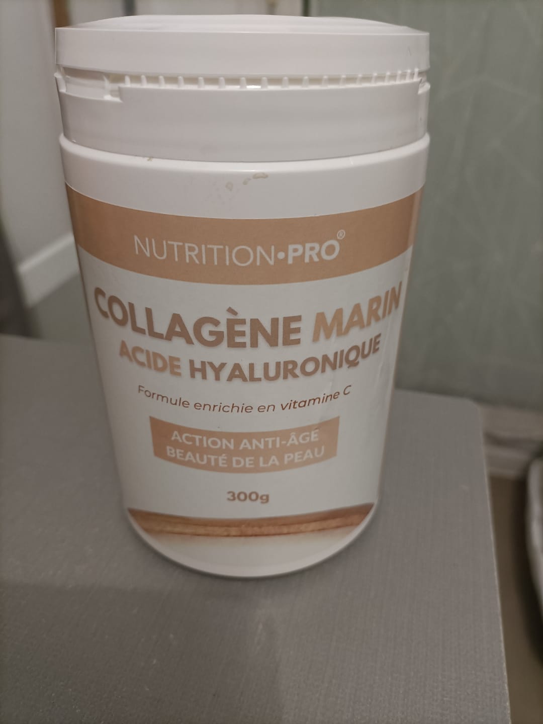 Customer photo review of COLLAGÈNE MARIN NATICOL® / ACIDE HYALURONIQUE (EN POUDRE) - 300G
