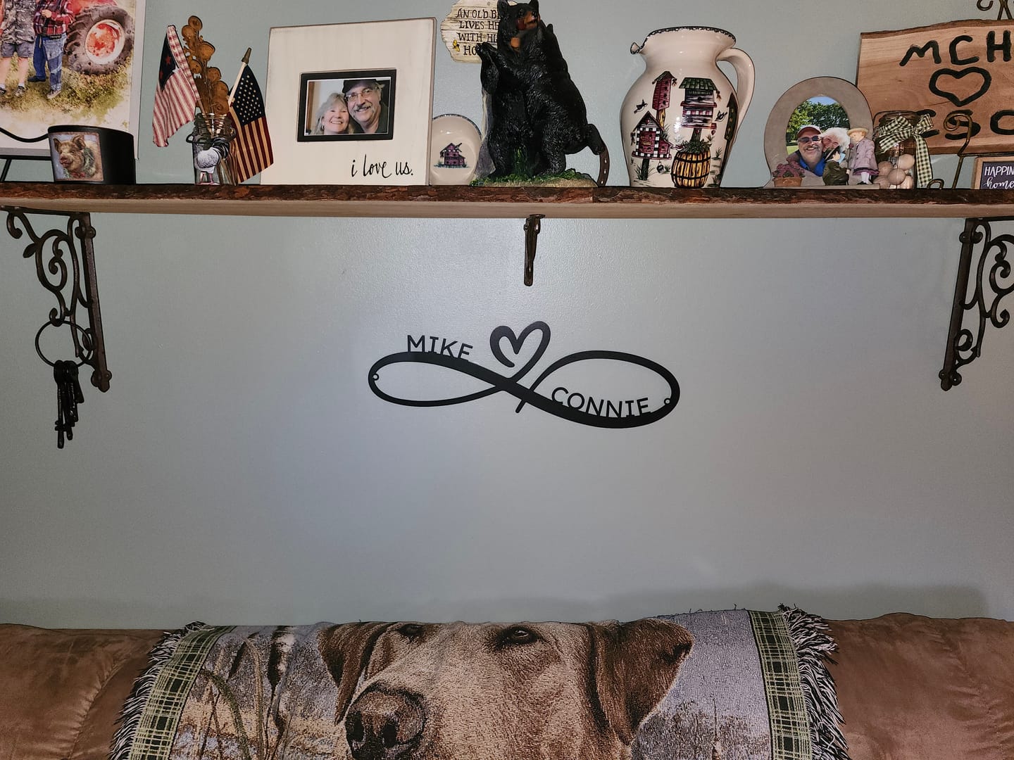 Customer photo review of Signature of Love - Metal Art Monogram