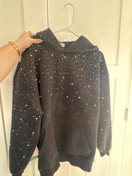 Customer photo review of Aelfric Eden Rhinestone Pullover Hoodie