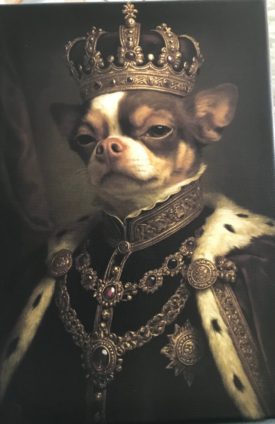 Customer photo review of Toile personnalisée - Portrait royal